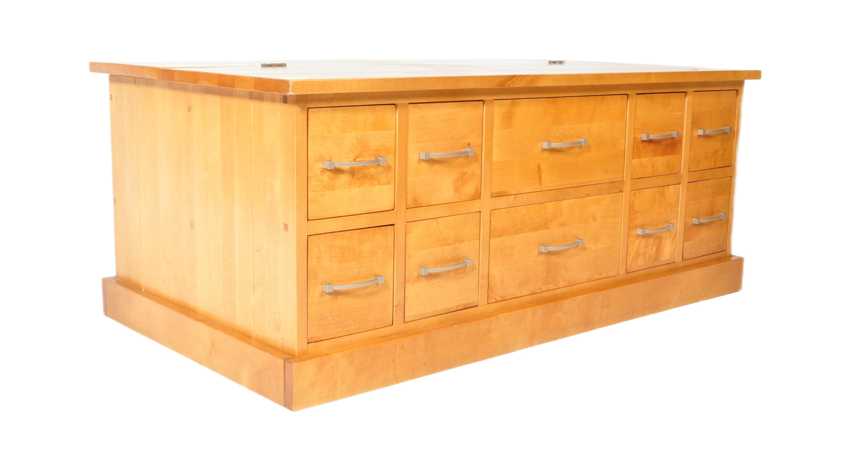 CONTEMPORARY MERCHANTS CHEST STYLE COFFEE TABLE