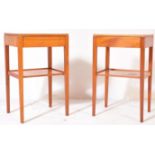 REMPLOY - PAIR OF MID 20TH CENTURY CIRCA 1960S BEDSIDE TABLES