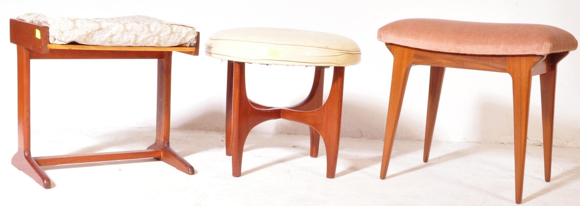 VICTOR B WILKINS - G PLAN FRESCO - RETRO TEAK STOOL & OTHERS