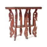 VINTAGE 20TH CENTURY CARVED OCCASIONAL HALL TABLE