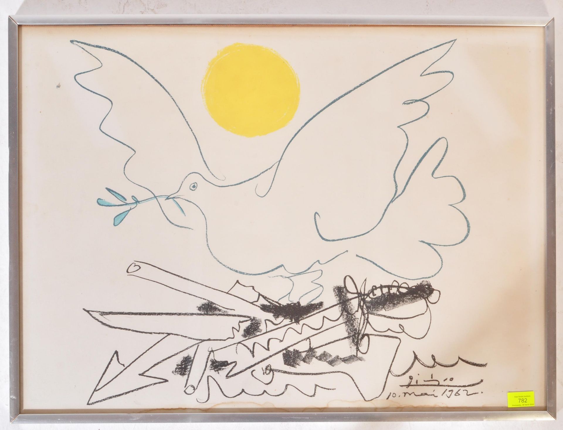 AFTER PABLO PICASSO 'COLOMBE AU SOLEIL' PRINT - Image 2 of 6