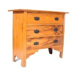 EDWARDIAN SATIN WALNUT ARTS & CRAFTS CHEST OF DRAWERS