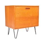 RETRO MID 20TH CENTURY FRESCO STYLE HAIRPIN LEGS CUPBOARD