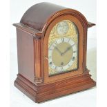 TEMPUS FUGIT - WESTMINSTER CHIME MAHOGANY MANTEL CLOCK