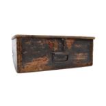 EARLY 20TH CENTURY OAK AMMUNITION BOX