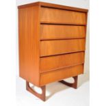 RETRO MID CENTURY TEAK BEEHIVE CHEST OF DRAWERS