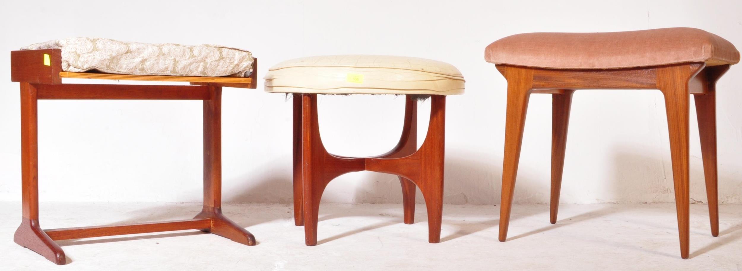 VICTOR B WILKINS - G PLAN FRESCO - RETRO TEAK STOOL & OTHERS - Image 2 of 8