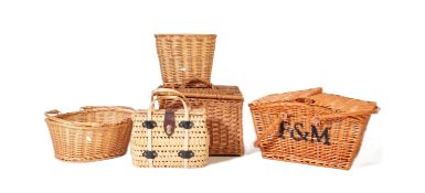 FORTNUM & MASONS - COLLECTION OF WICKER HAMPER BASKETS