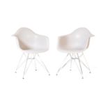 CHARLES & RAY EAMES - VITRA - PAIR OF PLASTIC OFFICE CHAIRS