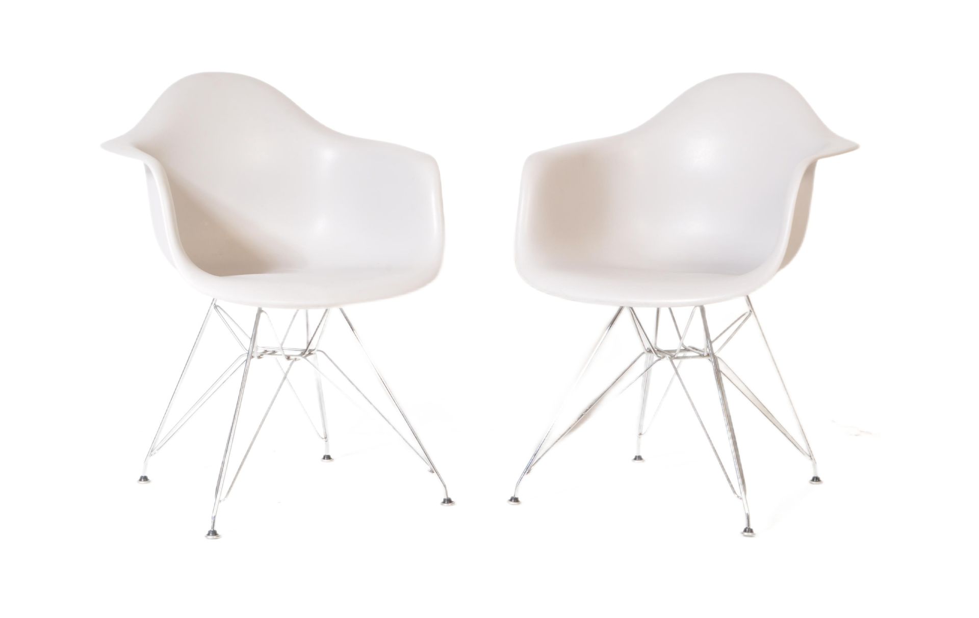 CHARLES & RAY EAMES - VITRA - PAIR OF PLASTIC OFFICE CHAIRS