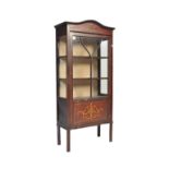 EDWARDIAN INLAID DISPLAY CABINET