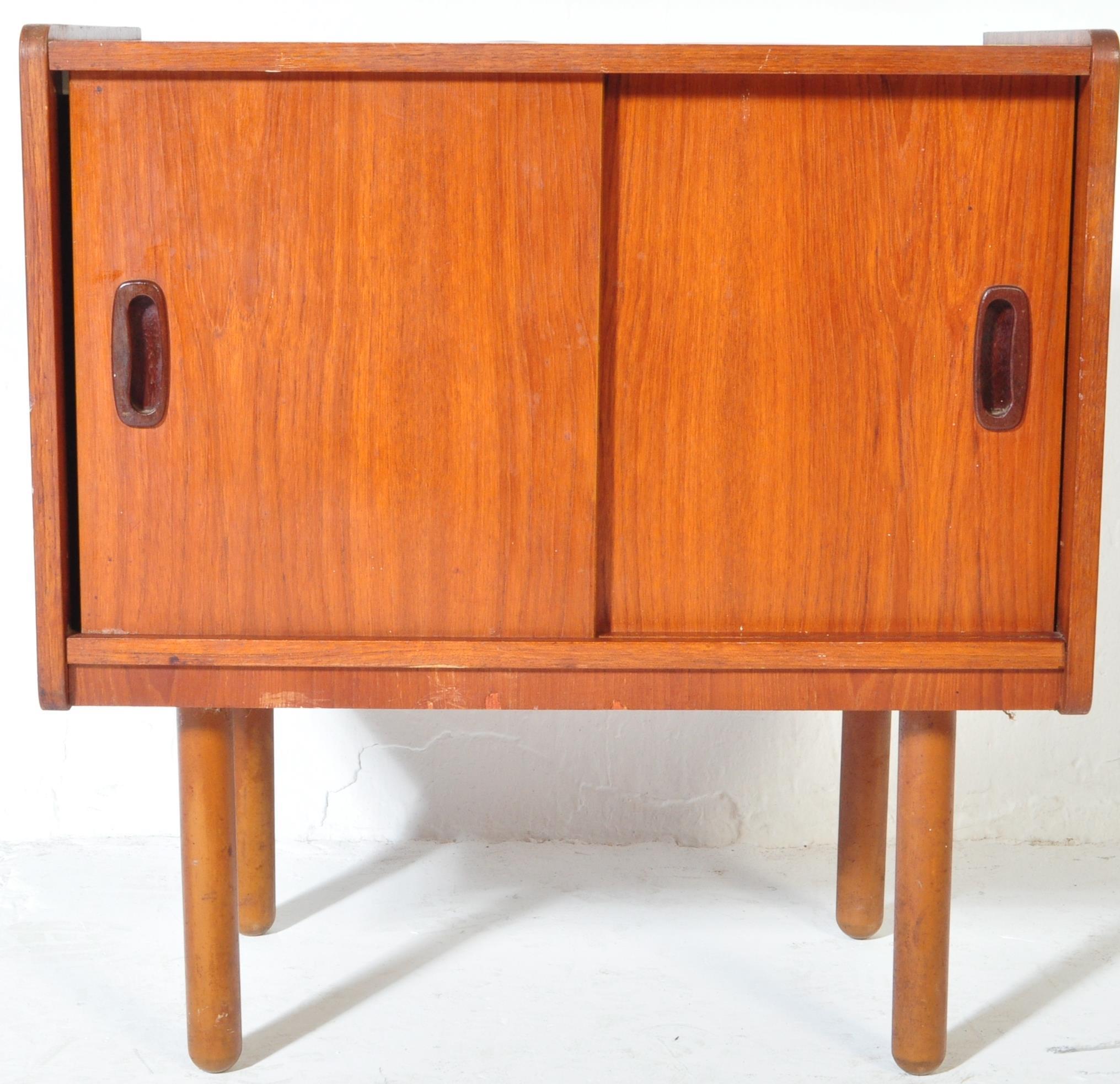 BRITISH MODERN DESIGN - MID CENTURY TEAK WOOD CABINET - Image 3 of 5