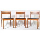 THREE MID CENTURY DANSIH INSPIRED DINING CHAIRS