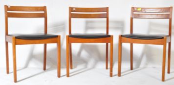 THREE MID CENTURY DANSIH INSPIRED DINING CHAIRS