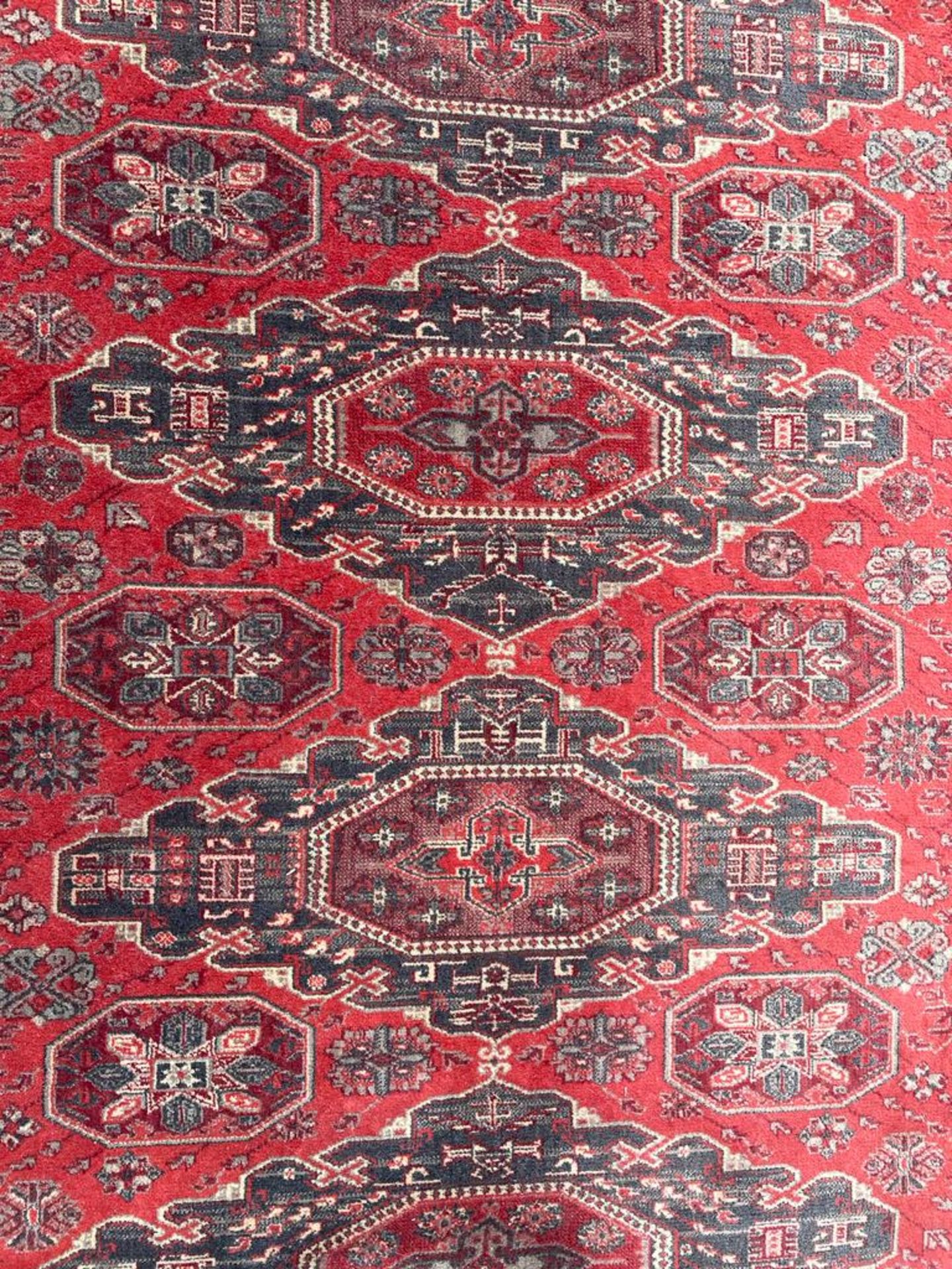 LARGE VINTAGE PERSIAN ISLAMIC FLOOR CARPET RUG - Image 2 of 4