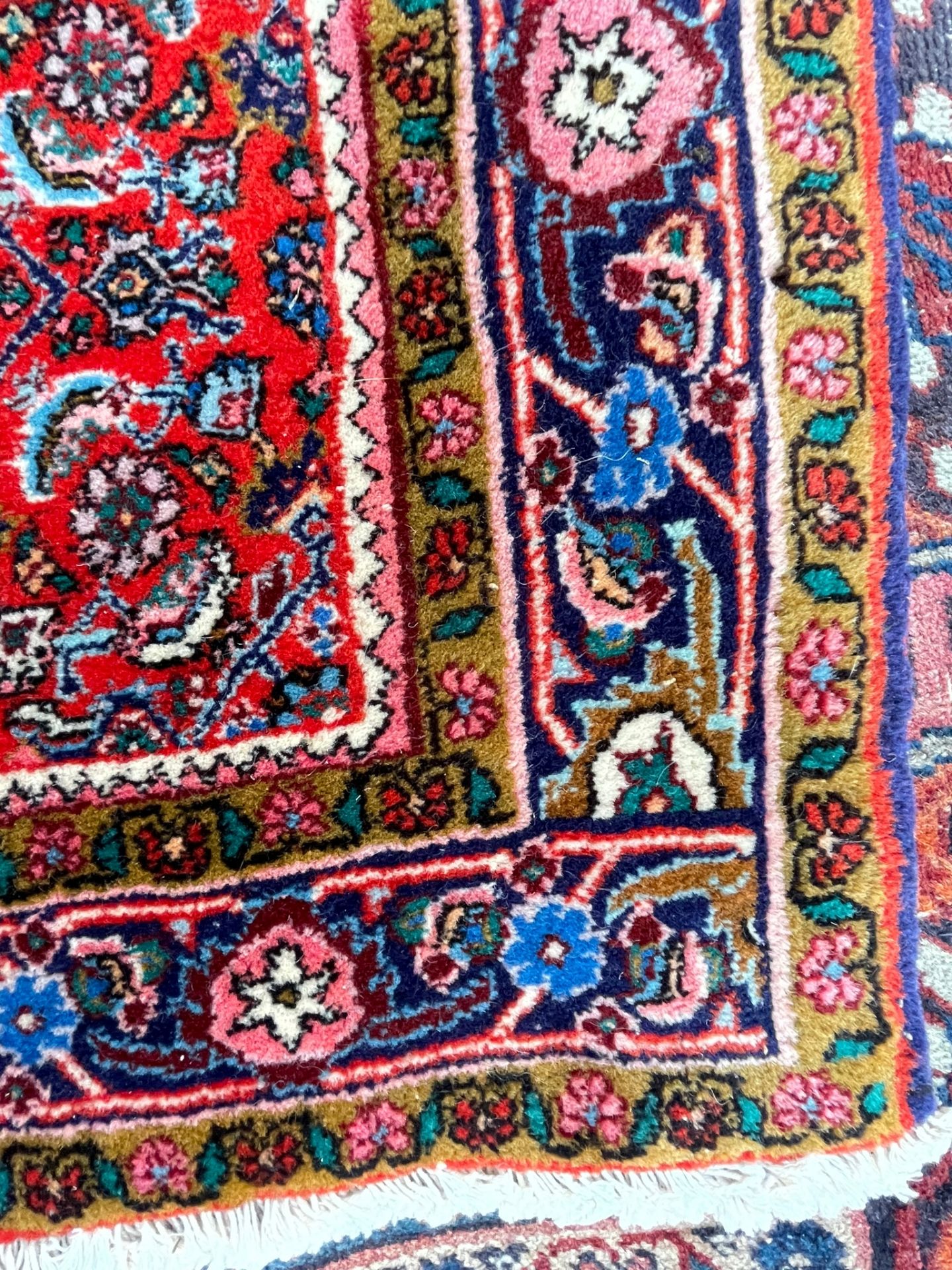 VINTAGE 20TH CENTURY BIDJAR PERSIAN ISLAMIC CARPET FLOOR RUG - Image 3 of 4