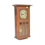 1920S FRENCH OAK CASED 8-DAY WALL CLOCK