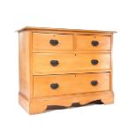 EDWARDIAN SATIN WALNUT ARTS & CRAFTS CHEST OF DRAWERS