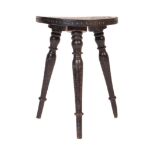 20TH CENTURY CARVED LIBERTY MANNER STOOL