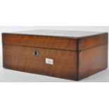 EARLY 20TH CENTURY MAHOGANY SEWING BOX