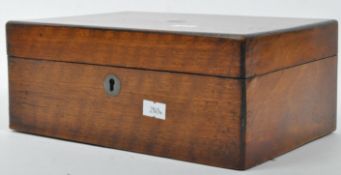 EARLY 20TH CENTURY MAHOGANY SEWING BOX