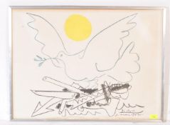 AFTER PABLO PICASSO 'COLOMBE AU SOLEIL' PRINT