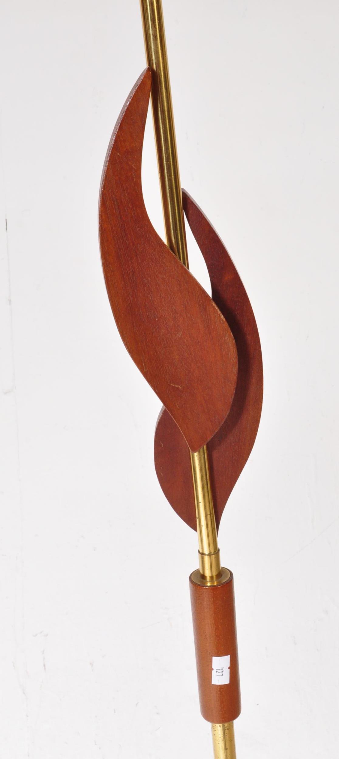 RETRO VINTAGE DANISH INSPIRED TEAK FLOOR STANDARD LAMP - Image 2 of 3