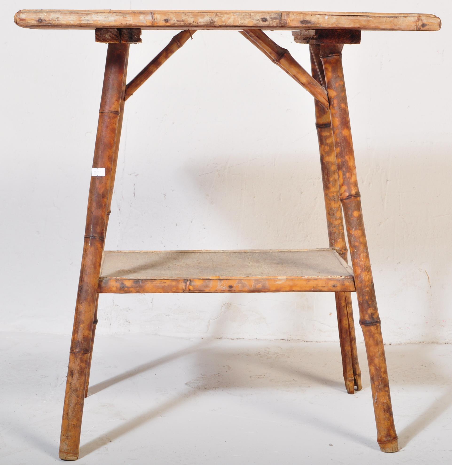 VICTORIAN AESTHETICIS MOVEMENT BAMBOO HALL / OCCASIONAL TABLE - Image 3 of 4