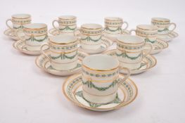 VICTORIAN POINTON'S BONE CHINA COFFEE SET