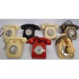 COLLECTION OF RETRO VINTAGE SPIN DIAL TELEPHONES