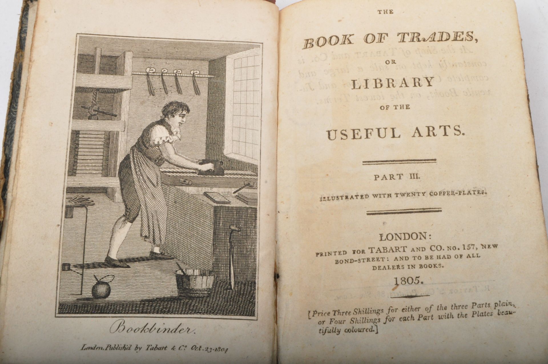 THE BOOK OF TRADES / LIBRARY OF USEFUL ARTS - 1805 - ILLUSTRATED - Image 3 of 5