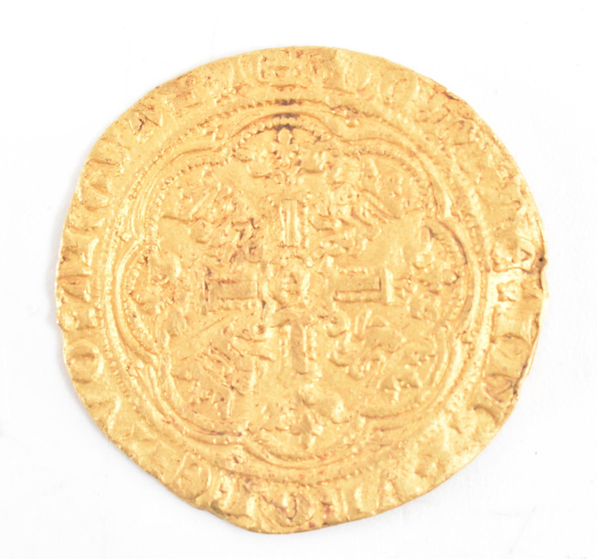 EDWARD III 14TH CENTURY GOLD HALF NOBLE BULLION COIN - Bild 2 aus 3