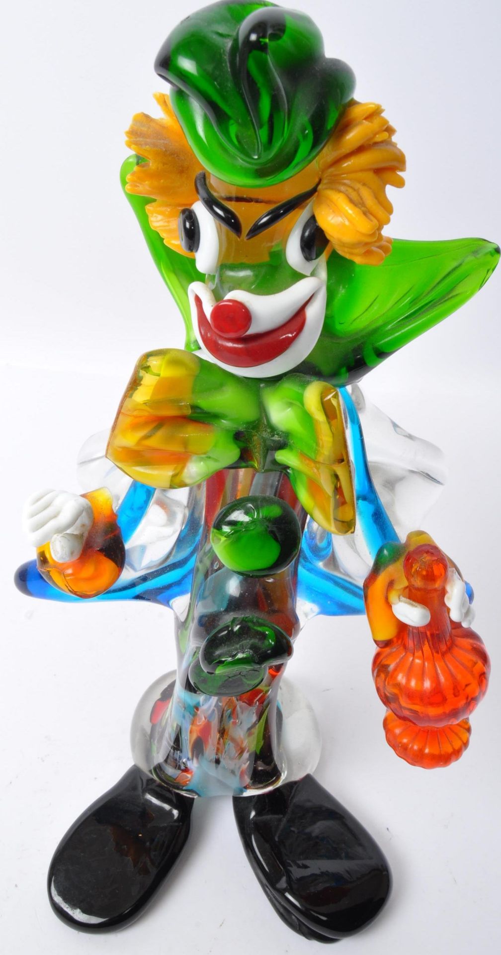 RETRO ITALIAN MURANO ART GLASS CLOWN FIGURE - Bild 5 aus 6