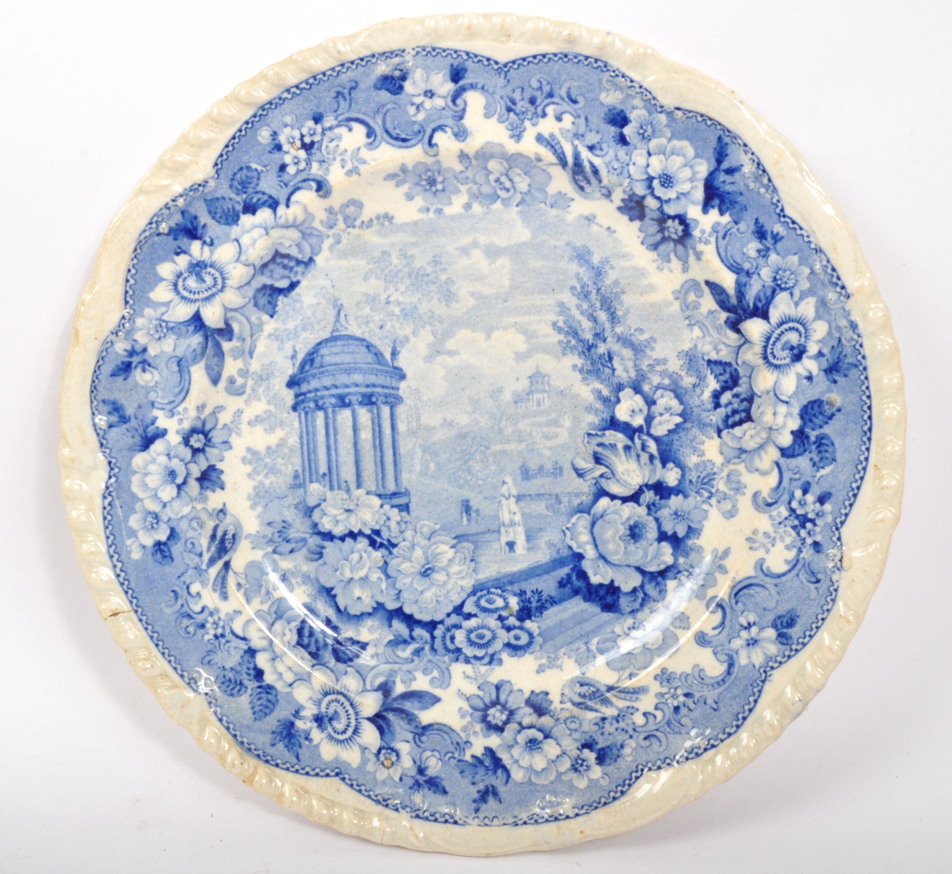 MOREA STONE CHINA - GARDEN SCENERY - 19TH CENTURY CERAMIC - Image 2 of 6