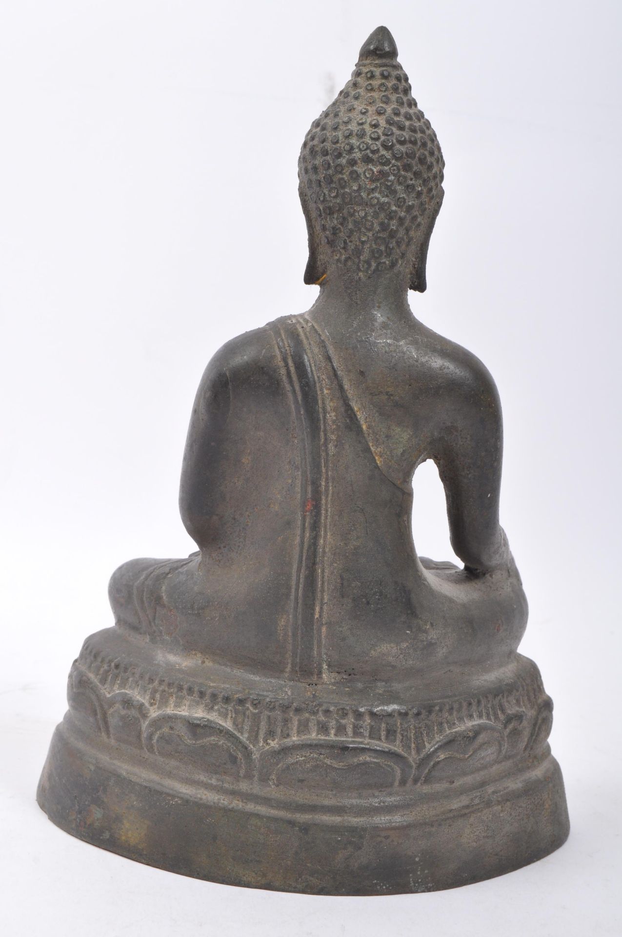 19TH CENTURY BRONZE THAI BUDDHA SCULPTURE - Bild 7 aus 10