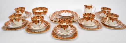 EARLY 20TH CENTURY ROSLYN CHINA TEA SERVICE