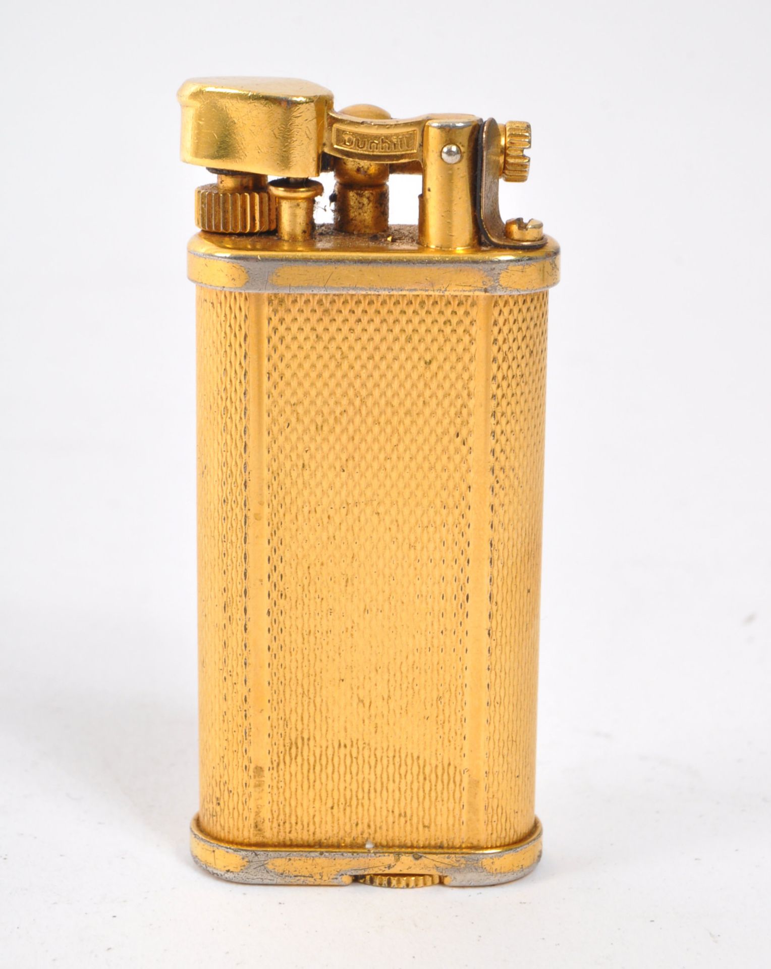 RETRO CIRCA 1970S DUNHILL GILT BRASS LIGHTER - Bild 4 aus 6