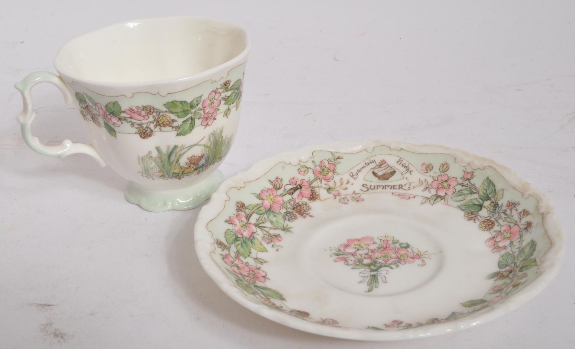 ROYAL DOULTON - JILL BARKLEM 1983 - FOUR CUPS & SAUCERS SEASONS - Image 7 of 8