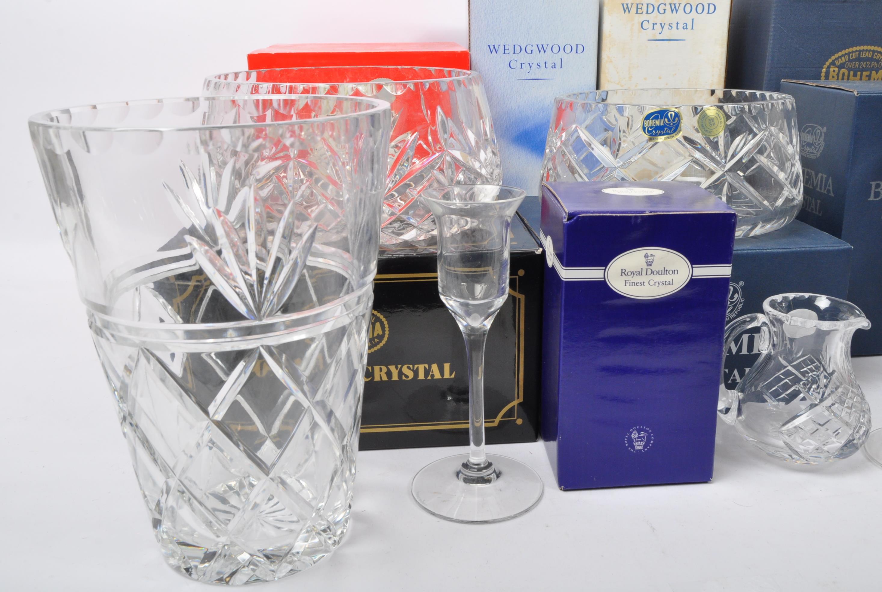 COLLECTION OF VINTAGE BOXED CRUSTAL GLASS - DARTINGTON - DOULTON - Image 2 of 5