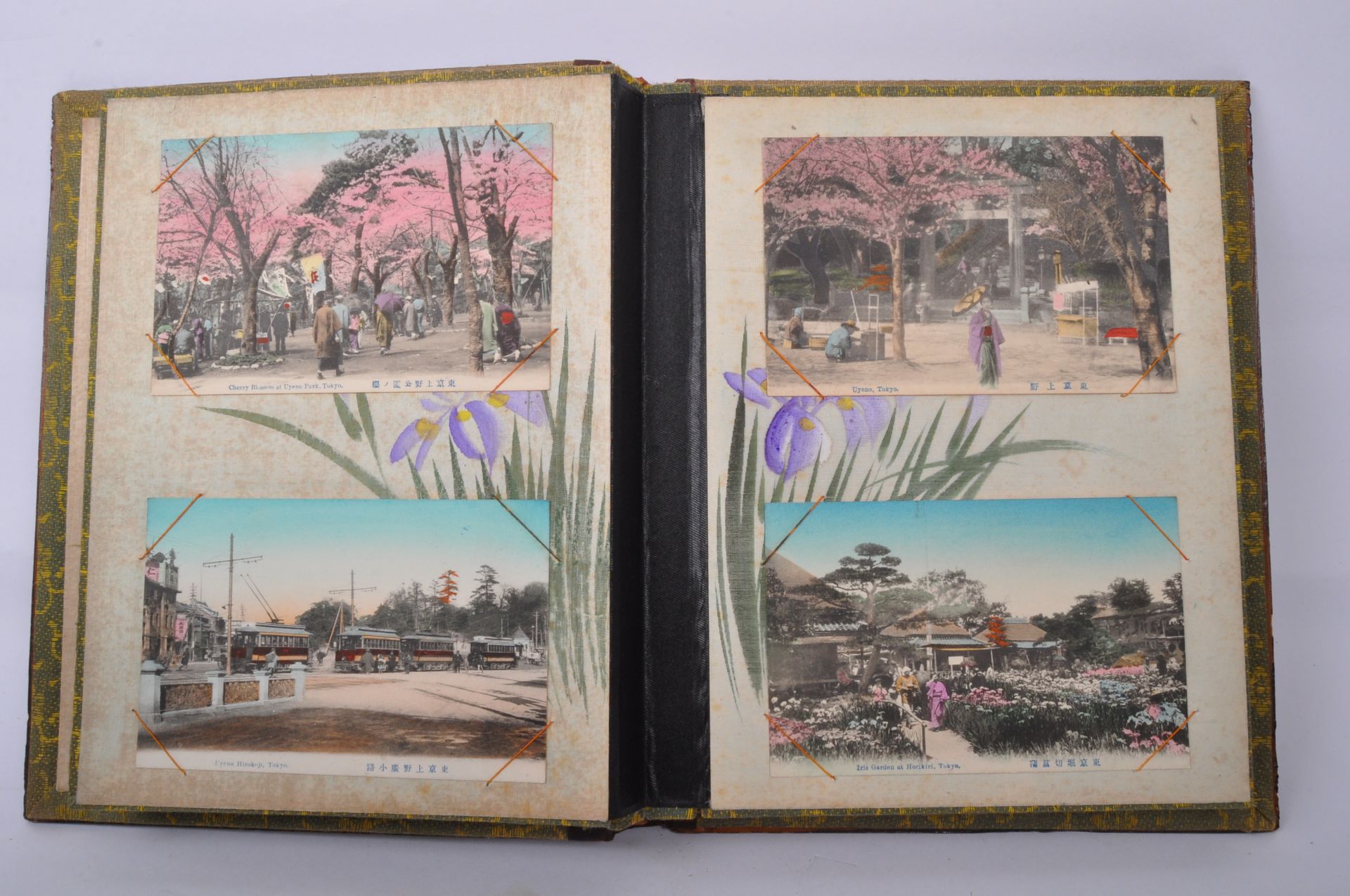 EARLY 20TH CENTURY JAPANESE SHIBAYAMA LACQUER POSTCARD ALBUM - Image 3 of 5