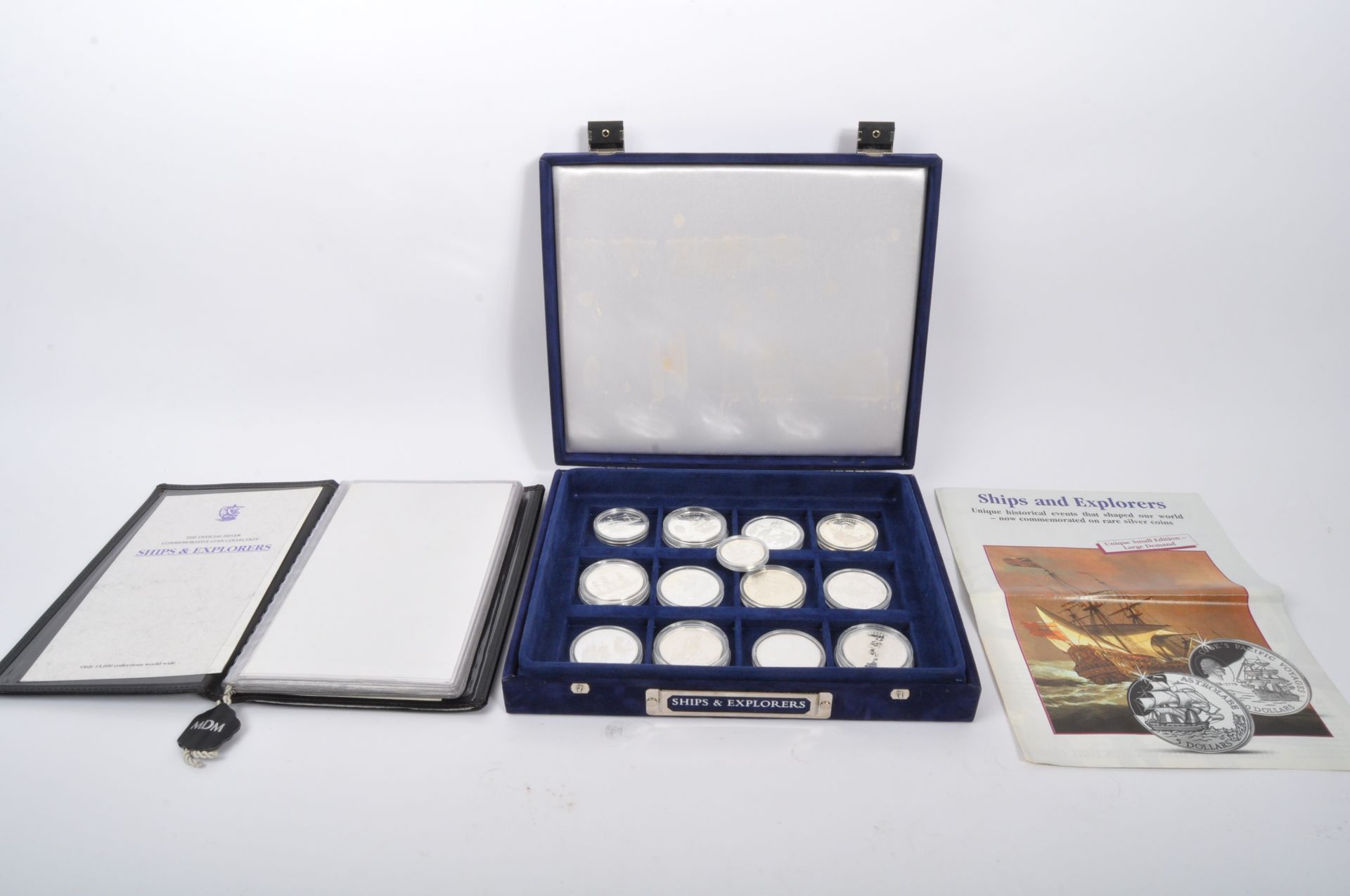 MDM - OFFICIAL 925 SILVER COIN COLLECTION - SHIPS & EXPLORERS