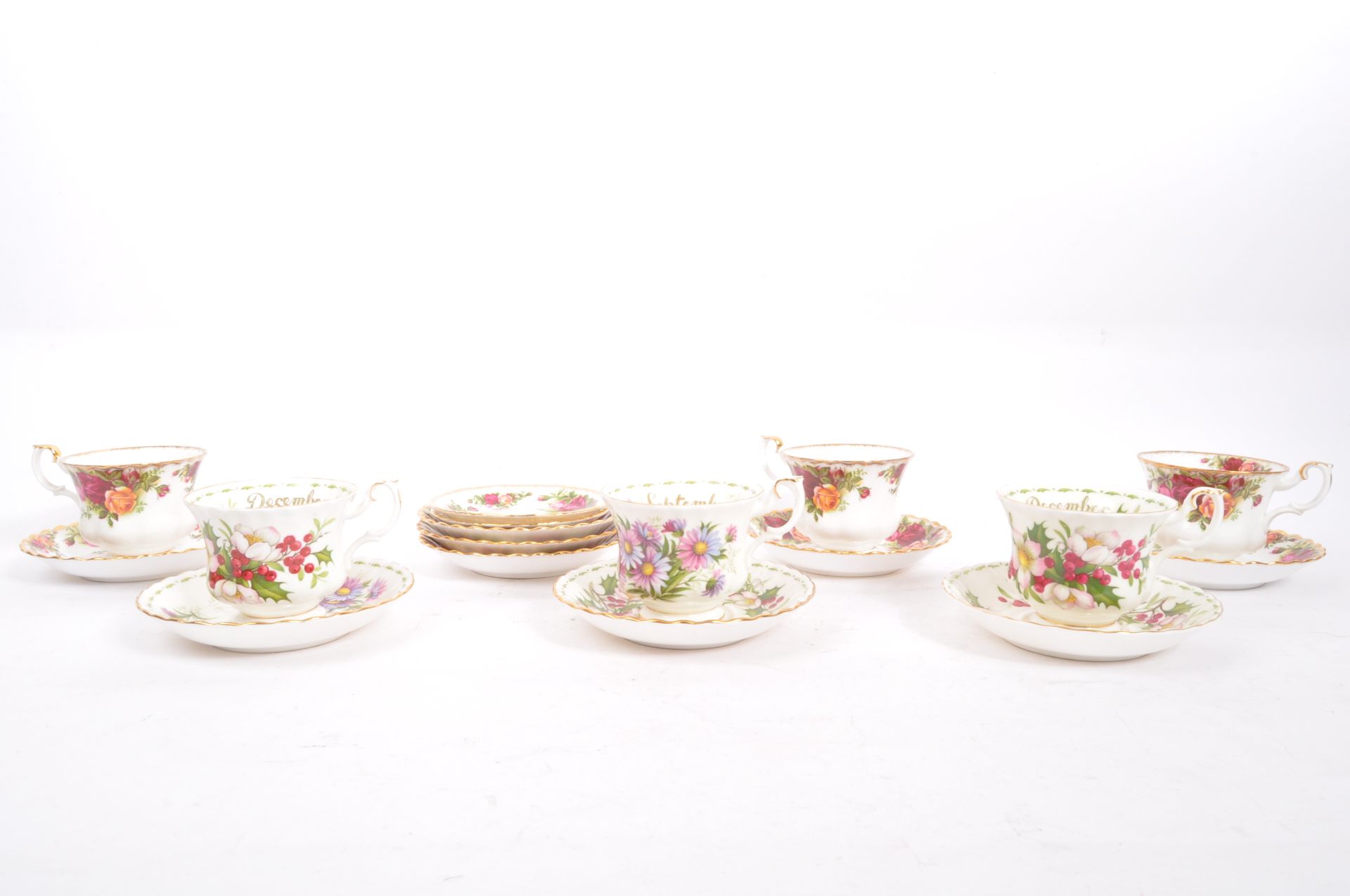 ASSORTMENT OF VINTAGE ROYAL ALBERT CHINA TEA CUPS & SAUCERS - Image 2 of 6