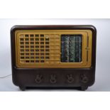 VINTAGE 1940S SOBELL BAKELITE VALVE RADIO