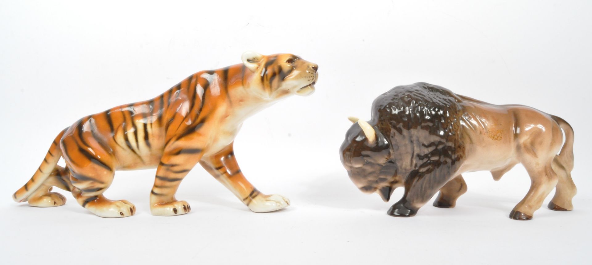 TWO VINTAGE BRITISH & CONTINENTAL CERAMIC ANIMAL FIGURES