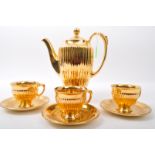 20TH CENTURY ROYAL WINTON CHINA GILT COFFEE SET