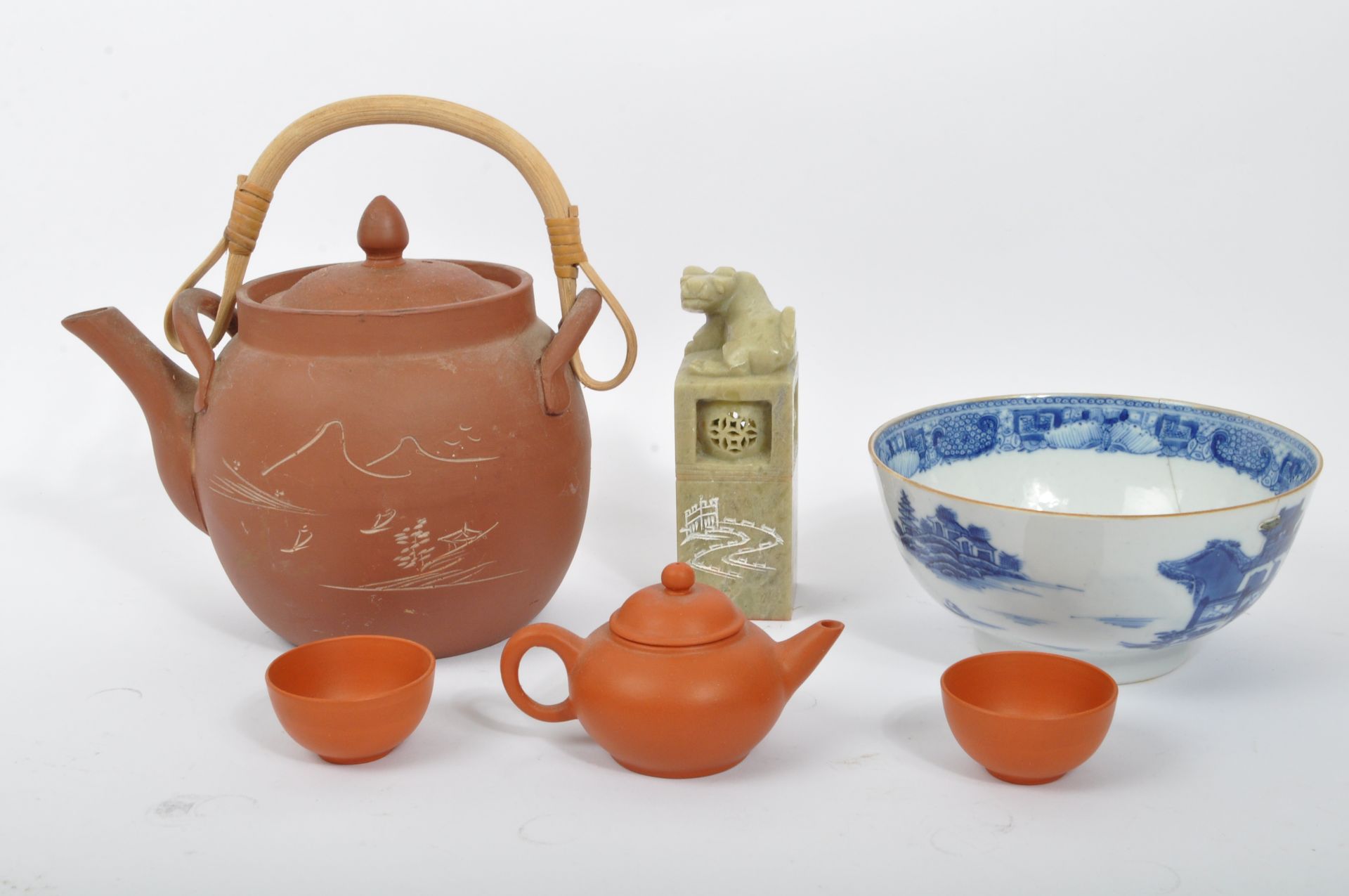 ASSORTMENT OF 19TH CENTURY & LATER CHINESE ORIETAL ITEMS