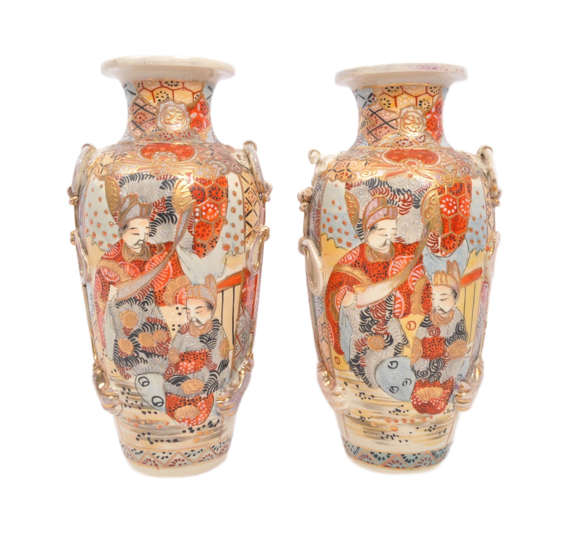 JAPANESE SATSUMA VASES - 20TH CENTURY PORCELAIN CHINA