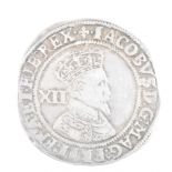 17TH CENTURY JAMES I SILVER SHILLING COIN