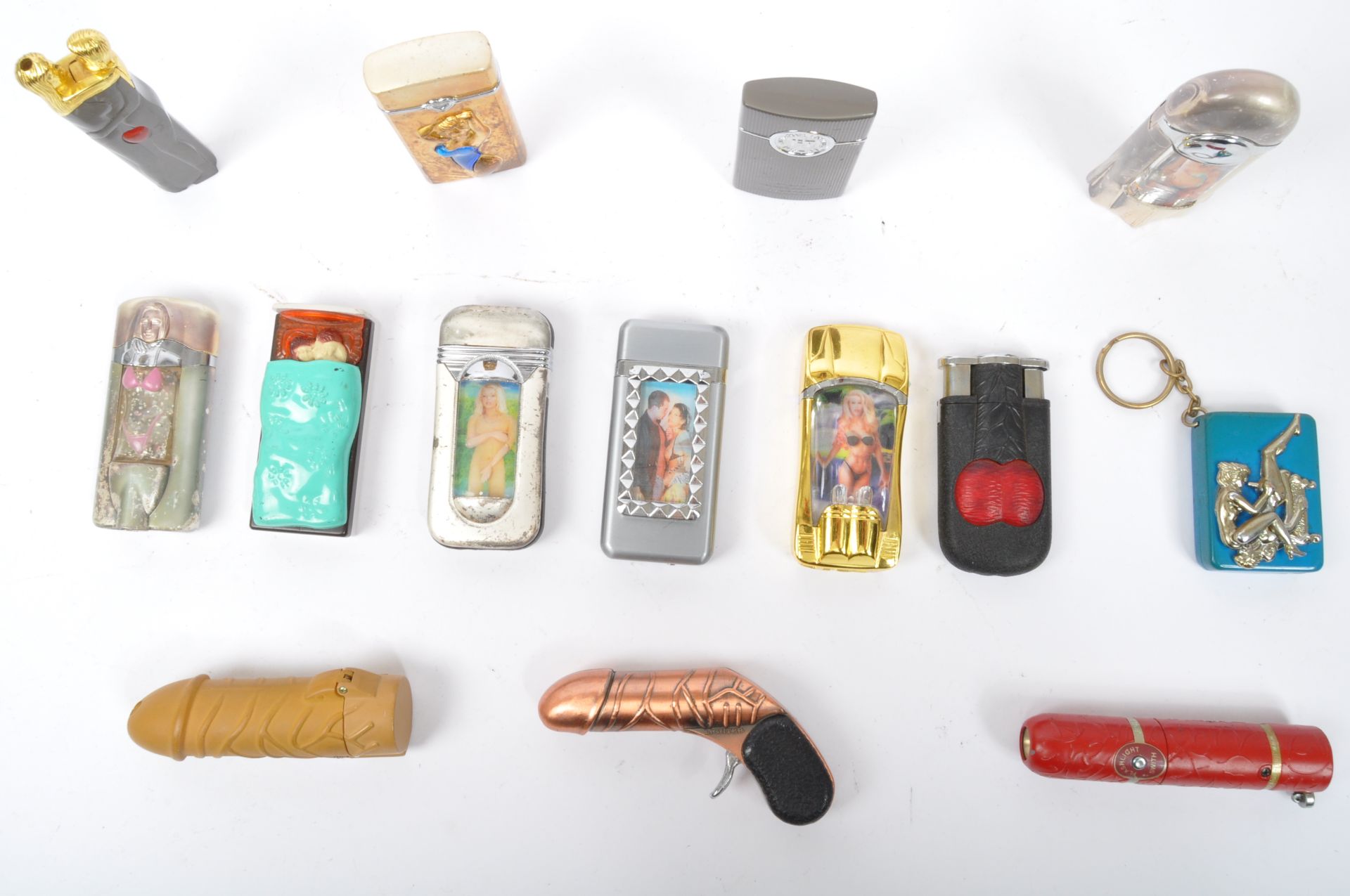 ASSORTMENT OF VINTAGE NOVELTY EROTIC THEMED LIGHTERS - Image 2 of 5