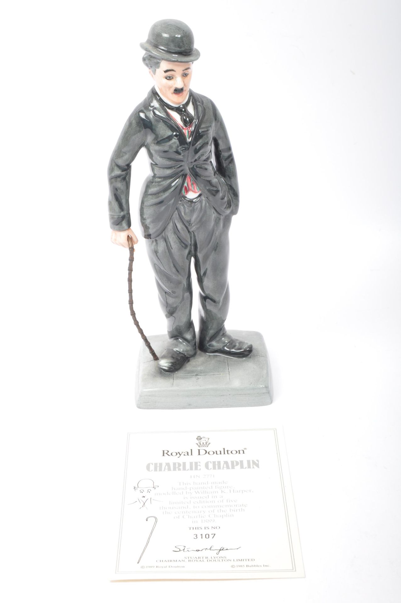 ROYAL DOULTON LIMITED EDITION CHARLIE CHAPLIN FIGURE - Image 2 of 5